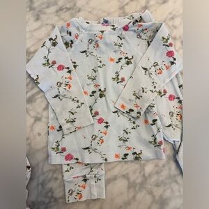 Hill House Kids Pajama Set - Floral Blue and Pink